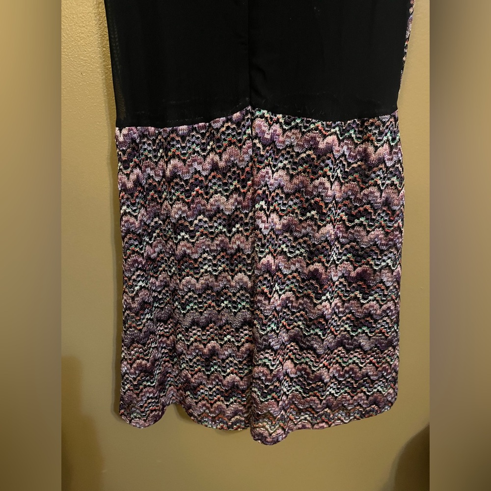 For Love & Lemons Lulu Mesh Zig Zag Mini Dress Size Medium - Picture 7 of 11
